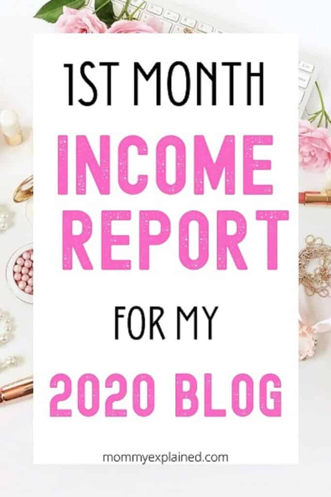 1st month blogging income report
