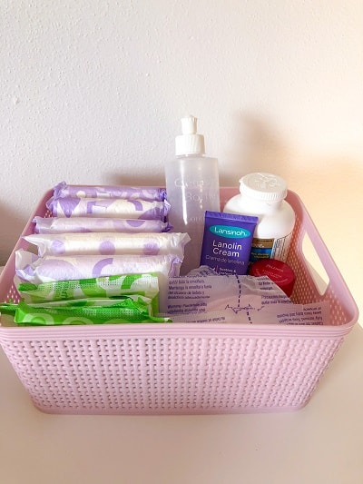 Postpartum Basket Essentials