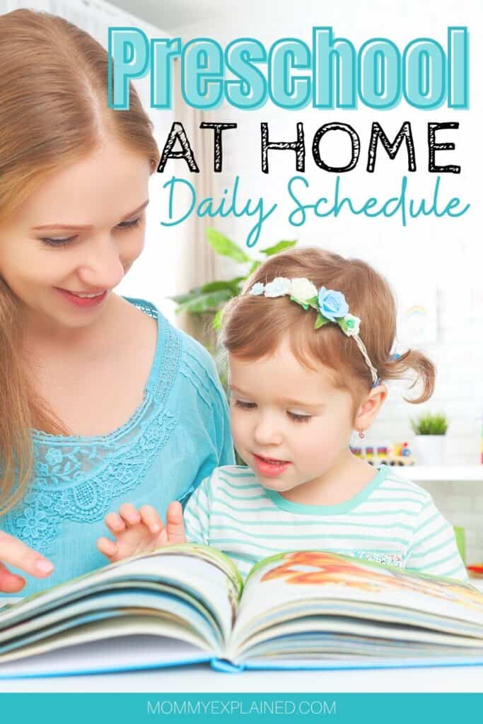 Homeschool Preschool Daily Schedule