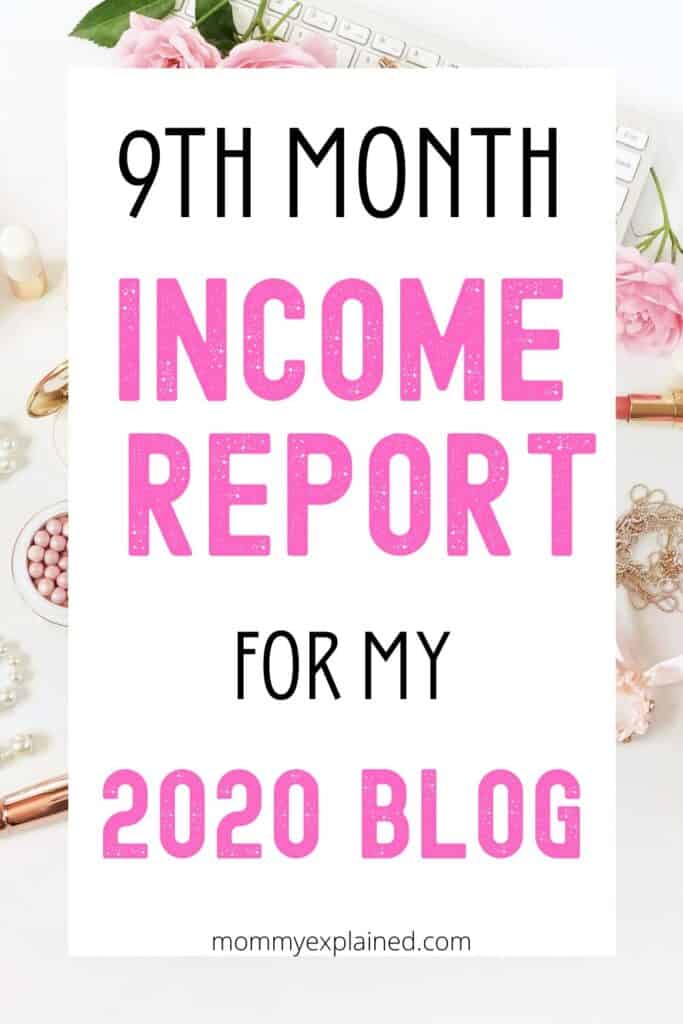 Blog Income during 9th Month 
